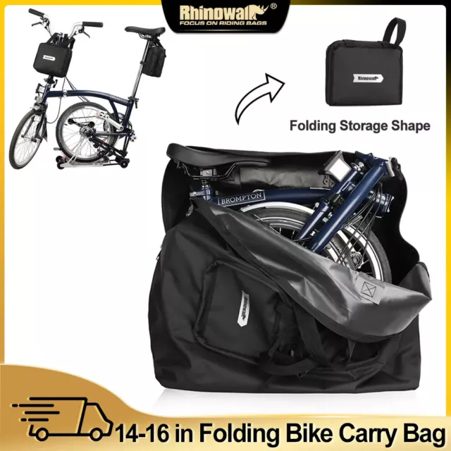 Rhinowalk Folding Bike Carry Bag 14-20 Inch For Brompton 3Sixty Storage Bag