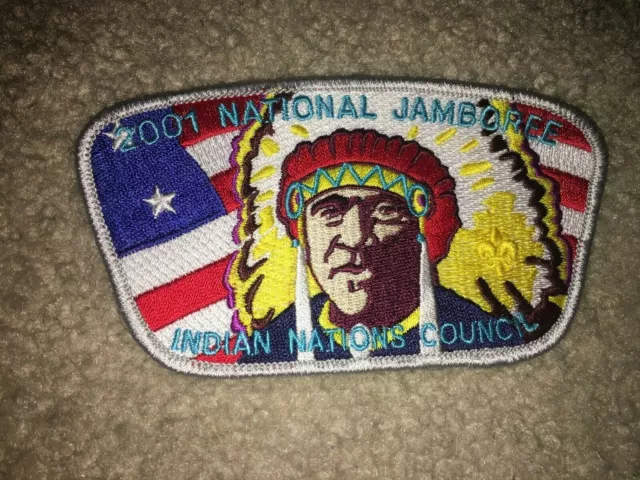 Boy Scout Indian Nations Oklahoma Grey Council JSP 2001 National Jamboree Patch
