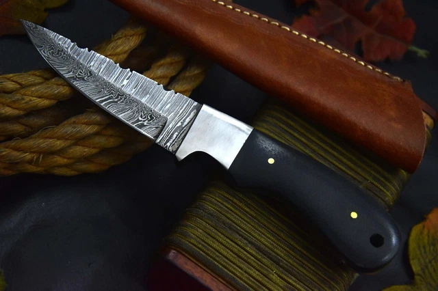 Custom 8.1"OAL Hand Forged Damascus Steel Hunting Knife Handmade (Q765-A) 4