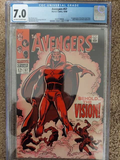 Marvel silver key Avengers #57 1st app the Vision cgc very fine 7.0 1968