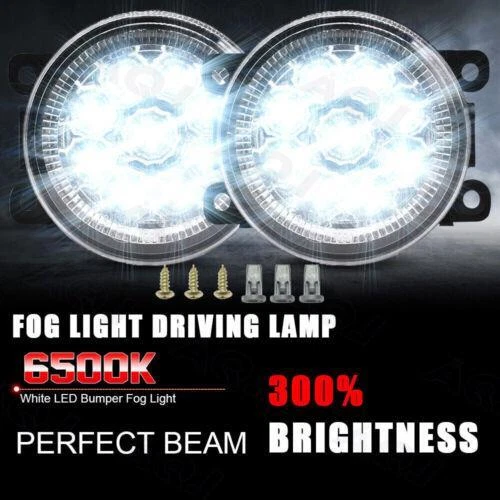 LED Fog Lights For Acura TSX RDX ILX TL 2010-2018 Bumper Driving Lamp Clear Lens