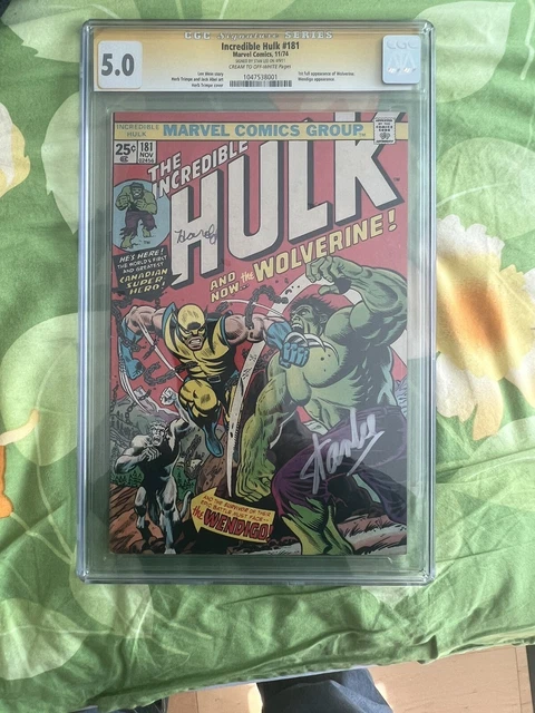 Incredible Hulk 181 cgc ss Stan Lee
