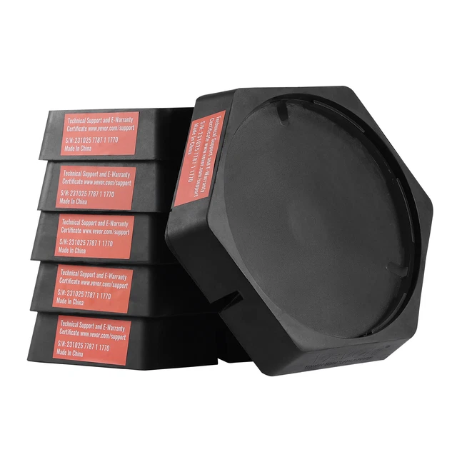 Lot De 4 Patins De Stabilisation Pour Cric De Caravane - Plaques Empilables Anti-Enfoncement Sol Mou