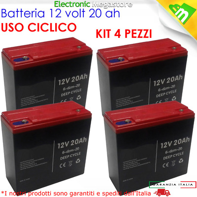 3 x 12V 6-DZM BIC KIT BATTERIE 36V 14Ah GEL/AGM CICLICHE DEEP-CYCLE BICI ELETTRICA 
