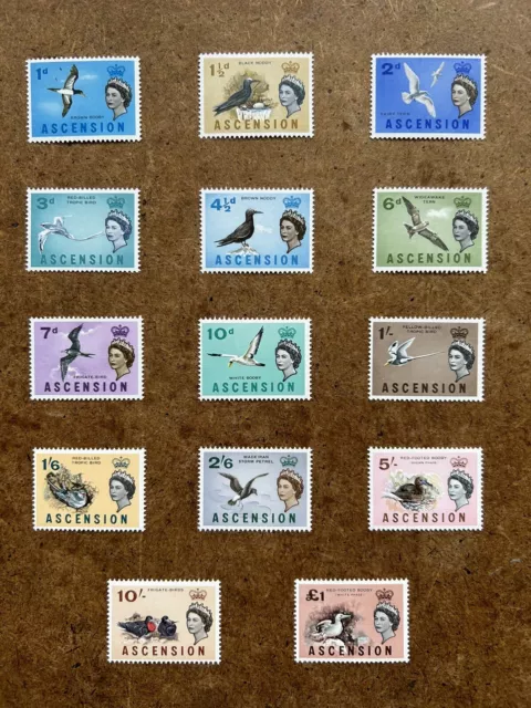 Ascension Island 1963. Birds Of Ascension 14v Set, SG 70-83. MNH.