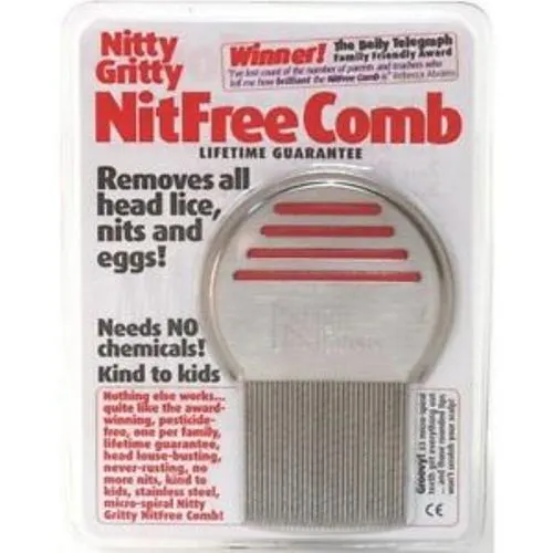 Nitty Gritty Head Lice Metal Comb for Removal of Lice and Egg 2