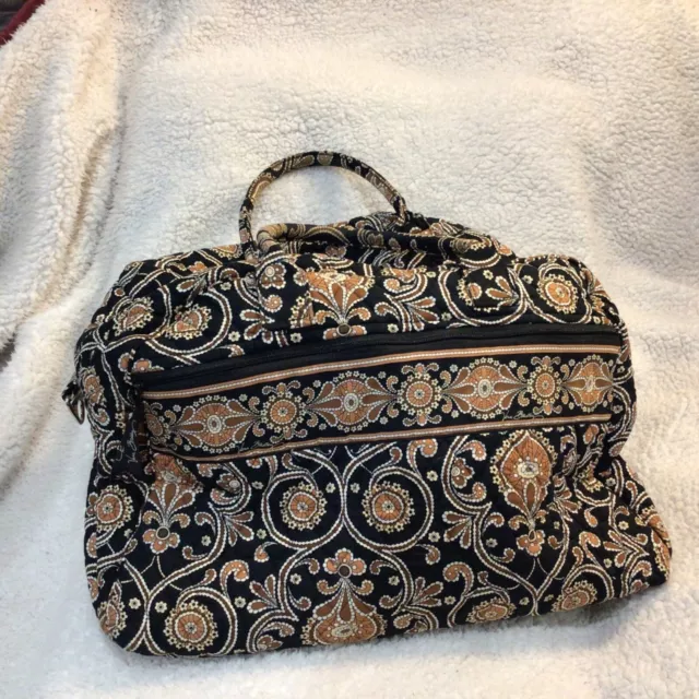 Retired Vera Bradley Large Duffel carry on Luggage Travel Tote Bag! Many pockets