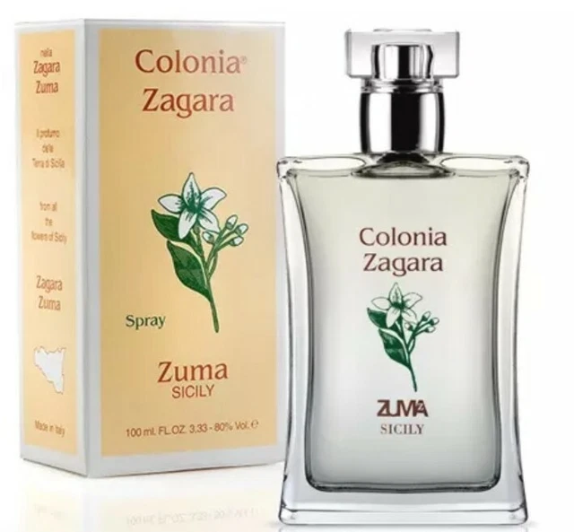 ZAGARA ZUMA di Sicilia 100 ml COLONIA  SPRAY  UNISEX ORIGINALE SIGILLATO