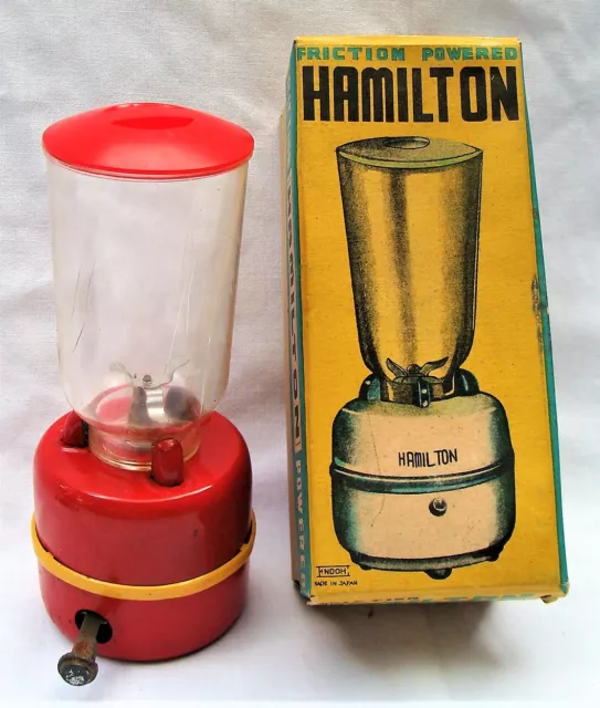 Vintage 1950s Endoh Toy Hamilton Friction Powered Blender NOS Japan Unused w/Box