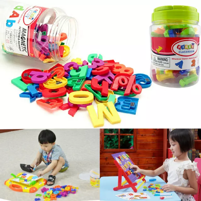 Magnetic Letters Numbers Alphabet Magnets Colorful Plastic Educational Toy Set