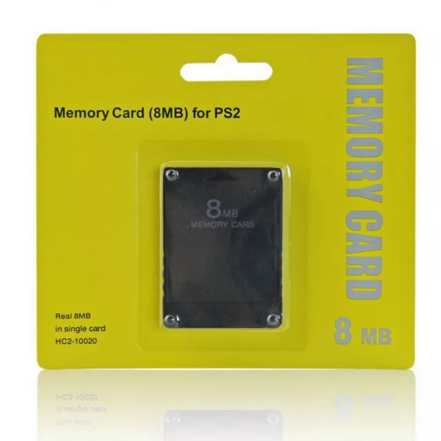 Carte Mémoire Générique 8Mo, 8Mb Compatible Playstation 2, PS2