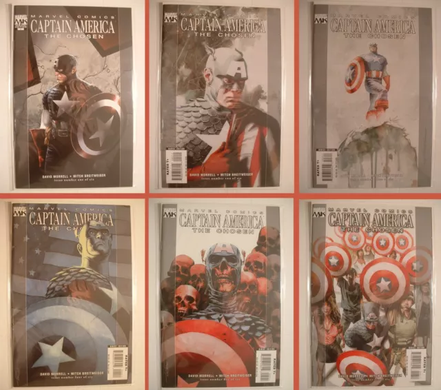 Captain America: The Chosen Lot - Marvel 2007 - #1 thru 6! The Complete Series!