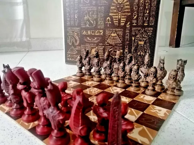 Ajedrez egipcio impresion 3d egyptian chess 3d print Collector Chess Set!