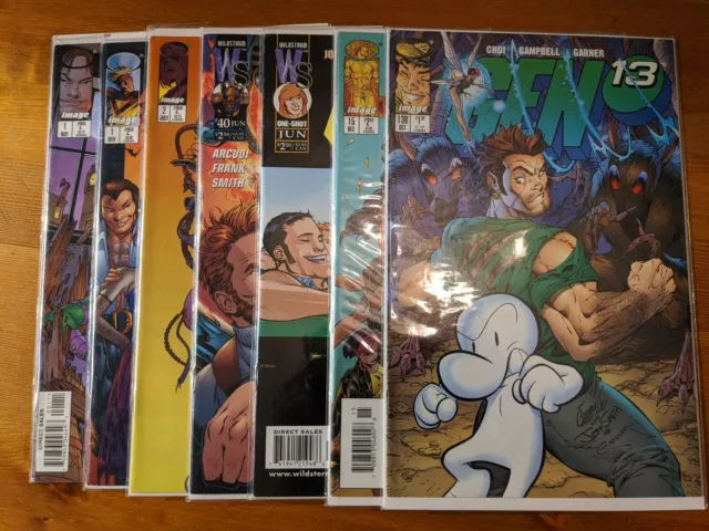 Gen 13/ #1 Annual, #1 Bootleg, #2, #13B, #15, #40, One-Shot (7 issue lot) NM