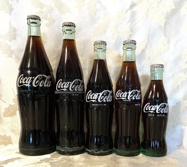 Vintage Coca Cola Bottle Set