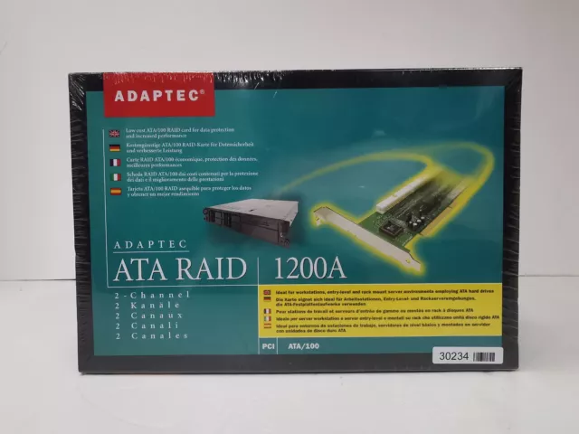 Adaptec ATA Raid 1200A Efigs Raid Controller - Brand New Sealed - Retro