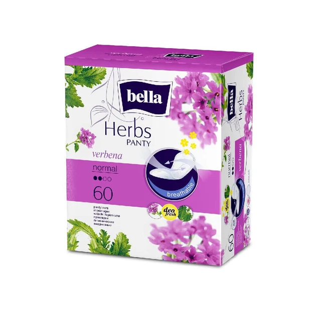 Bella Herbs Slipeinlagen, Verbena Medium, 60 Stück