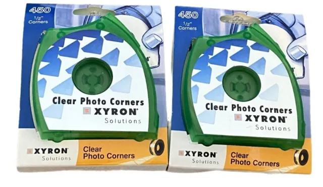 Xyron Solutions ~ 2 paquetes de esquinas de foto transparente de 1/2" para álbum de recortes