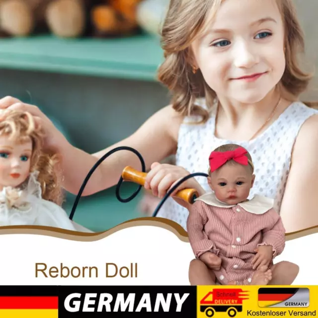 19in Rebirth Dolls Visible Veins Realistic Reborn Dolls Toys Soft Touch for Kids