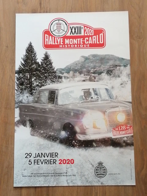 Affiche Rallye Monte Carlo 2016 - World Rally - Édition Rare - Monaco
