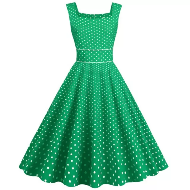 Robe rétro classique Hepburn Polka Dot robe de soirée cocktail années 50s60 p 3