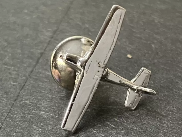 Vintage Grumman F-6F HELLCAT Silver Plated Lapel Pin 1 Inch NOS