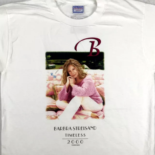 vintage 2000 BARBRA STREISAND TIMELESS CONCERT T-Shirt LARGE pop rock concert