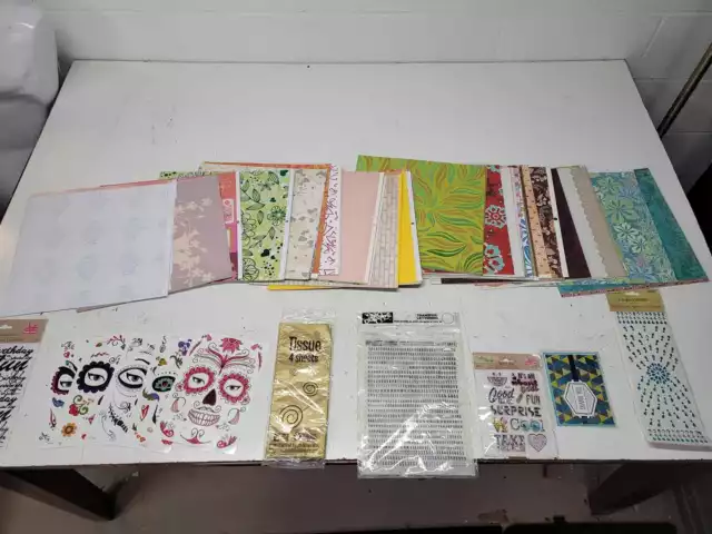 álbum de recortes papel y pegatinas artesanía lote / sn3064 R4