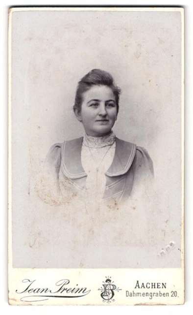 Fotografie Jean Preim, Aachen, Dahmengraben 20, Portrait junge Dame in modische