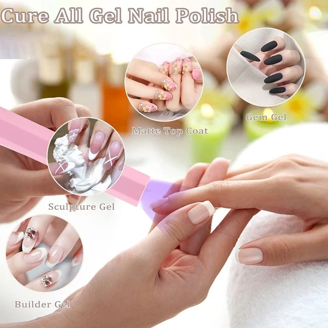 HANDHELD UV LIGHT Gel Nails Gel Polish Drying Lamp Nail Art Tools Uv