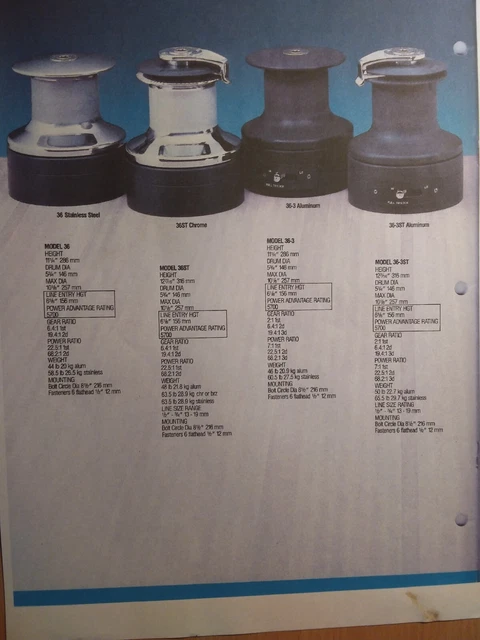 Yacht winches Yacht winches