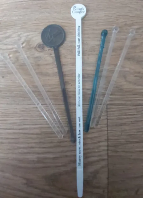 cocktail stirrers swizzle sticks. Various brands and sizes. Unused. Reusable