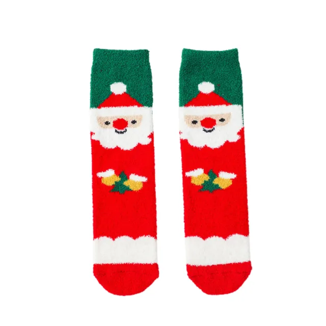 1 Pair Kids Socks Thickening Breathable Comfy Safe Wear Kids Socks Coral Fleece