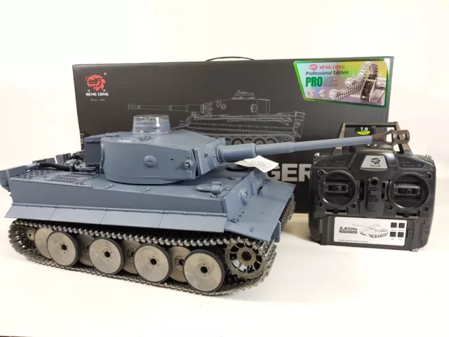 Heng Long 1:16 RC Tank Leopard Stug Challenger BB V7 Smoke Sound Metal Upgrade