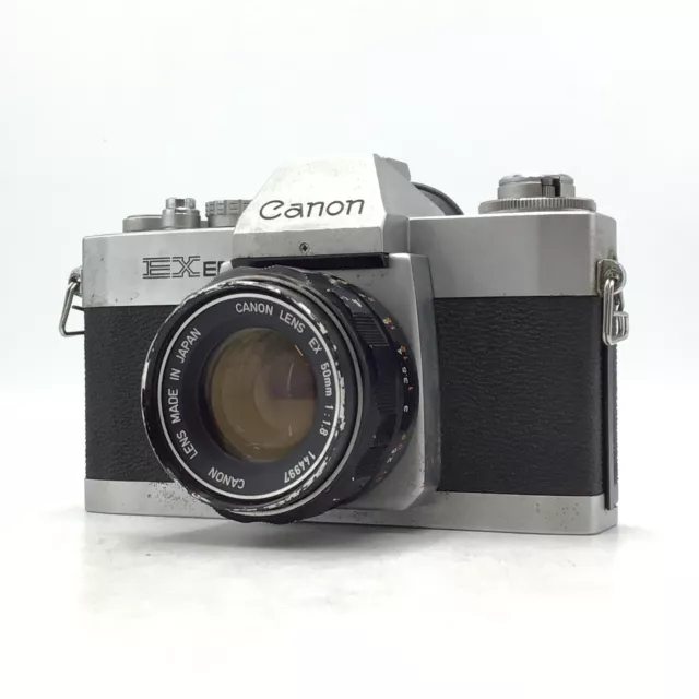 Canon EX EE QL SLR Film Camera Body + EX 50mm f/1.8 Lens - GOOD