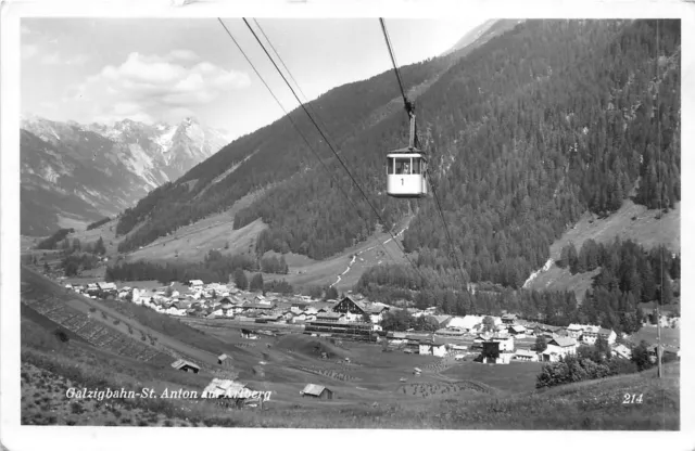 Lot 93 galzigbahn cable train st anton am arlberg real photo austria tyrol