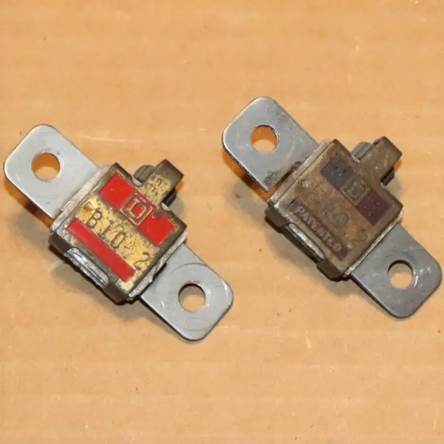 One Lot of 2  Square D  B10.2   Thermal Overload Relay Heater Element Sq D