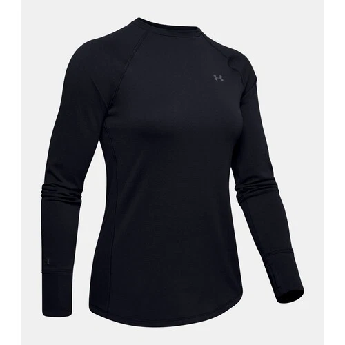 Under Armour 13433210012X Base 2.0 Womens 2XL Black Baselayer Crew L/S Shirt