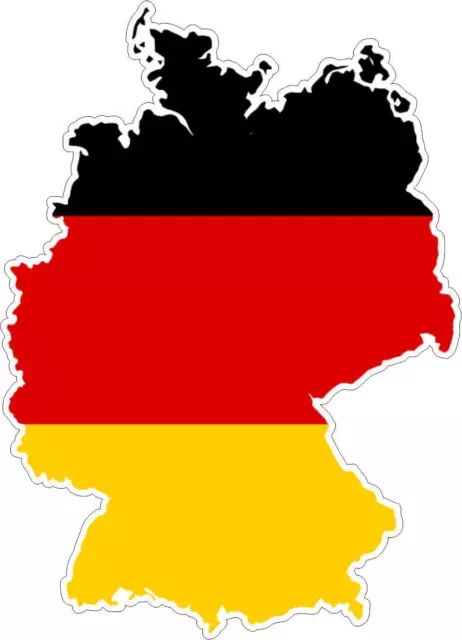 Sticker car moto map flag vinyl outside wall decal macbbook germany german