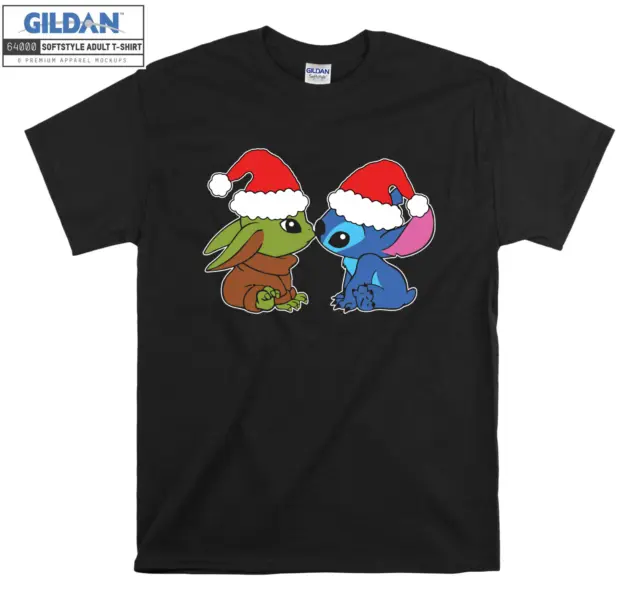 Disney Baby Yoda Stitch Friend T-shirt regalo felpa con cappuccio t-shirt uomo donna unisex A305