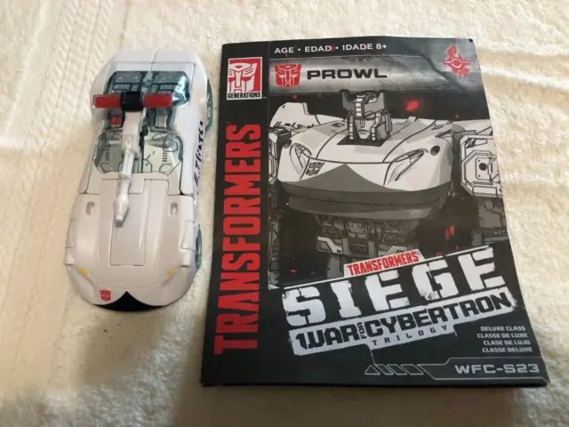 Prowl Transformers War for Cybertron Siege Deluxe Class complete W/instructions