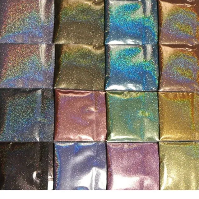 Extra Fine Glitter Powder Holographic Rainbow Linear Cosmetic Nail Art Accessory