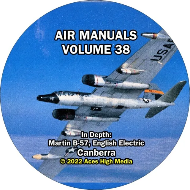 Martin / English Electric B-57 Canberra Flight Manuals (in depth) on CD!