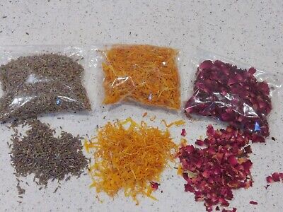 Fragrant Dried Petals - Rose/Lavender/Marigold (Calendula)