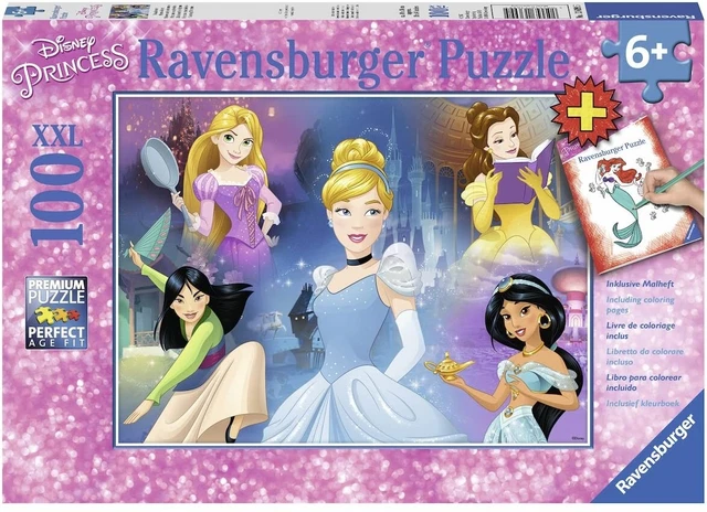 RAVENSBURGER - PUZZLE DISNEY Ravissantes princesses de 100 Pièces ...