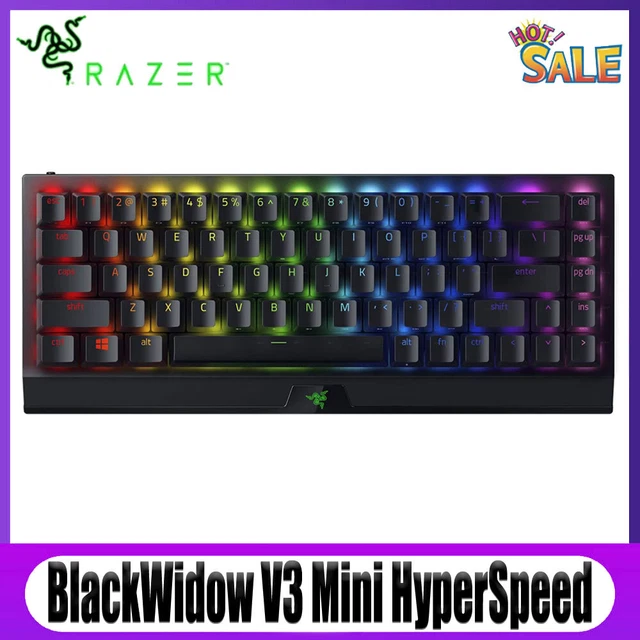 RAZER BLACKWIDOW V3 Mini HyperSpeed Mechanical Gaming Keyboard with ...