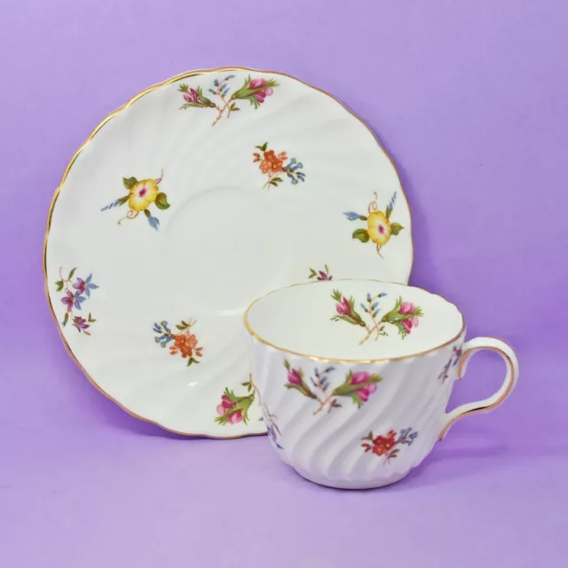 Aynsley Demitasse Cup & Saucer, 'Gaiety' Pattern 8174, Vintage, England