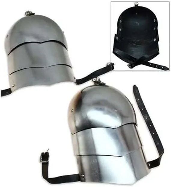 Medieval Pauldron Set Pair Plate Armor Carbon Steel Real Adult Size Arm Shoulder
