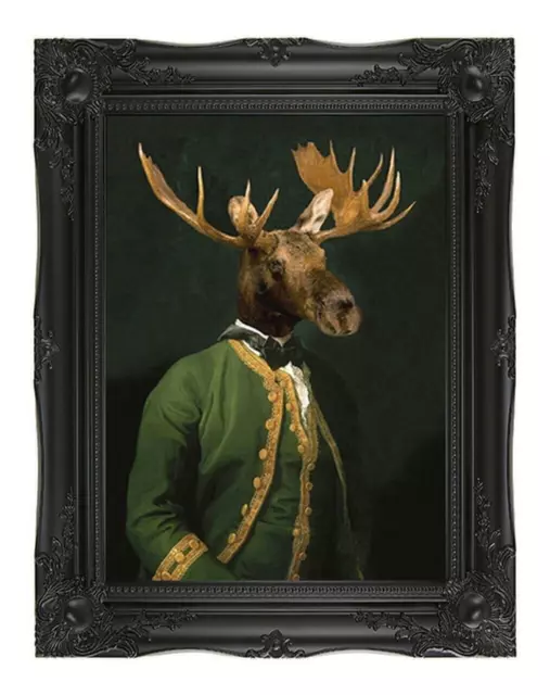 Lord Montague Canvas Artwork Portrait, Wooden Frame Wall Art Room Home Decor