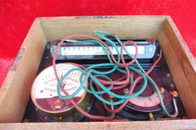 Altes Reizstrom-Gerät ,  Wohlmuth -Apperat , Rheostat